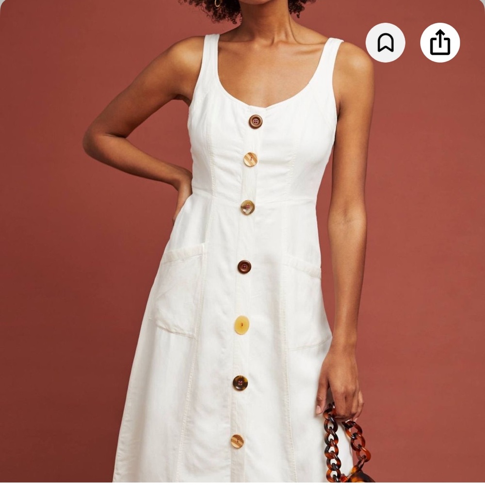 Anthropologie Antigua button down dress